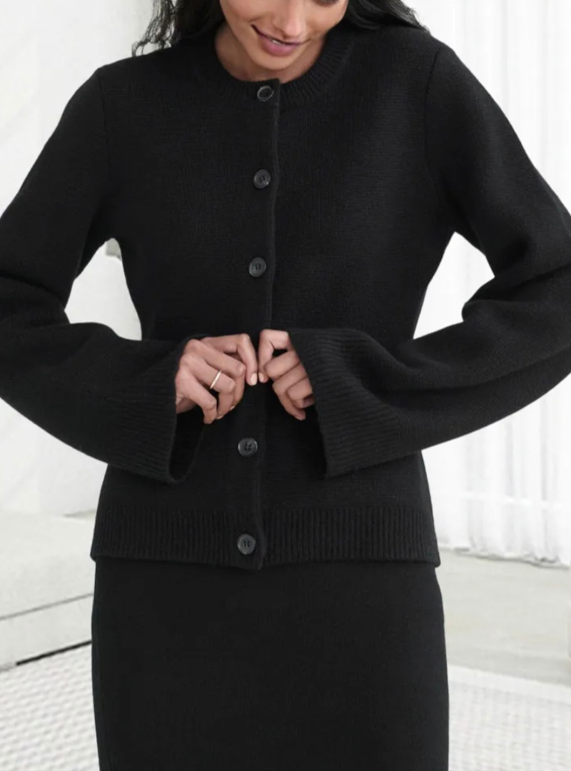 Casual Soft Ladies' Cardigan with Buttons - Noa