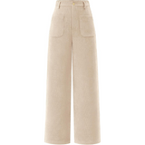 Clarissa High-Waist Casual Wide Palazzo Trousers with Pockets - Stylish & Comfortable Women's Fashion