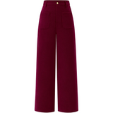 Clarissa High-Waist Casual Wide Palazzo Trousers with Pockets - Stylish & Comfortable Women's Fashion