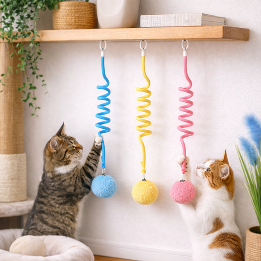 Interactive Cat Toy – Remote Controlled, Rechargeable & Hanging Design