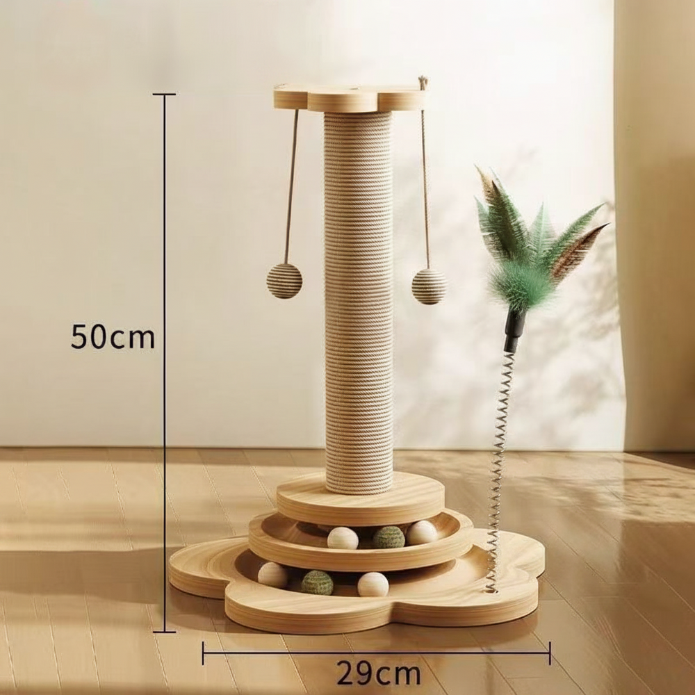 Cat Scratching Post – Sisal, Interactive Play & Activity Center