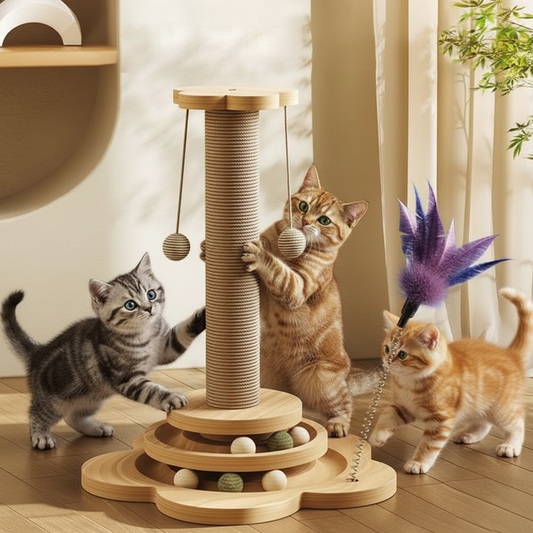 Cat Scratching Post – Sisal, Interactive Play & Activity Center