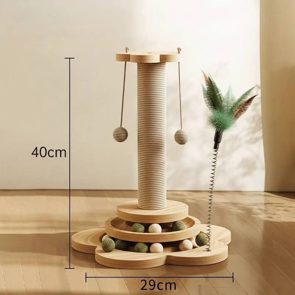 Cat Scratching Post – Sisal, Interactive Play & Activity Center