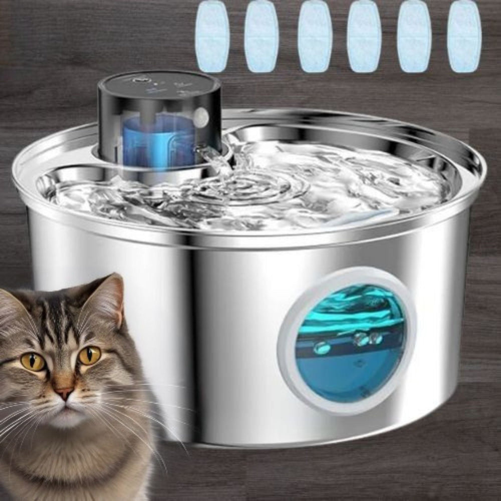 Rechargeable Cordless Cat Water Fountain | Battery-Powered Pet Hydration Station