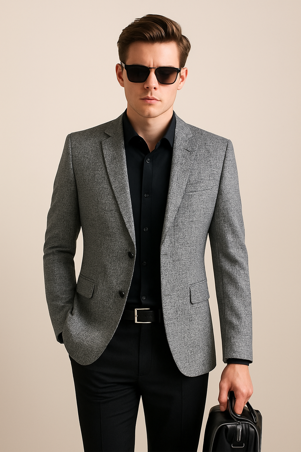 Men's oversized coat, view 2