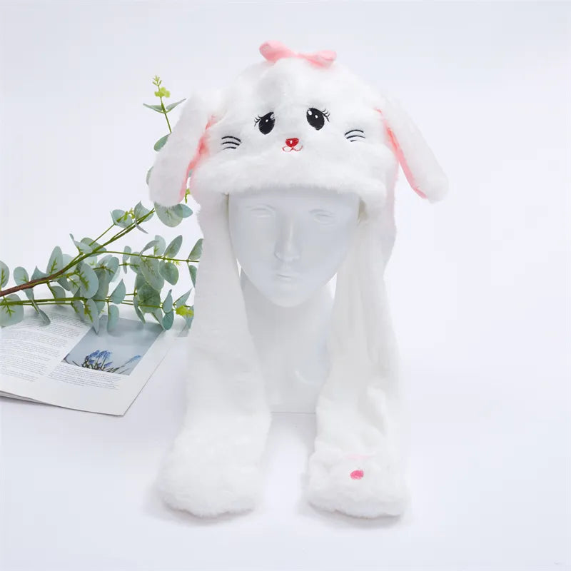 BunnyBounce Hat - White Cat