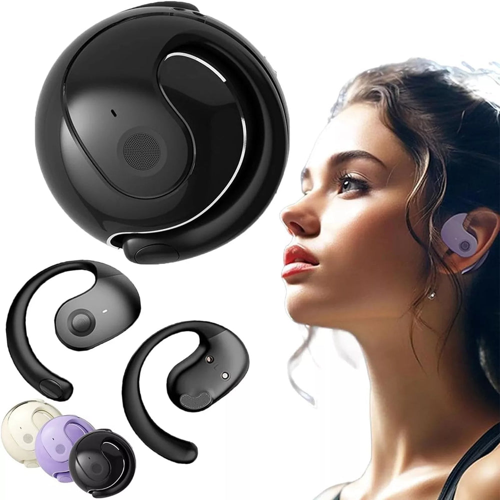 Wireless Bluetooth Earbuds – Ear Hooks, IPX7 Waterproof & 36-Hour Playtime