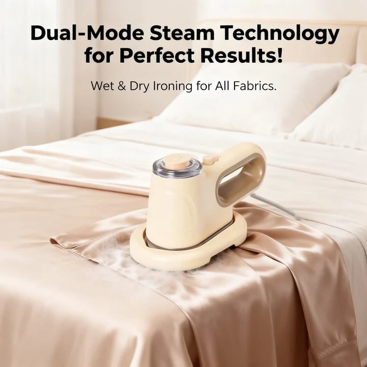 Portable Steam Brush – Handheld Garment Steamer, Dry & Wet Modes