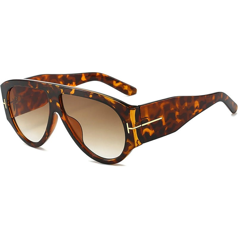 Oversized Aviator Sunglasses – Unisex, UV400 Protection & Metal Frame