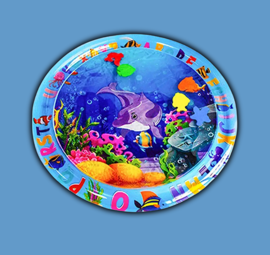 Pet Cooling Mat – Water-Filled, BPA-Free, 4 Ocean Designs, Summer Relief
