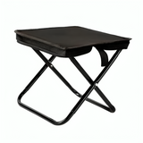 Folding Camping Stool – Stainless Steel, Holds 100kg, Compact 26×6cm, Portable