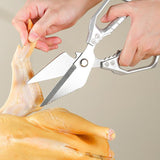 Stainless Steel Kitchen Shears – Heavy Duty, Ergonomic Non-Slip Grips & Multipurpose