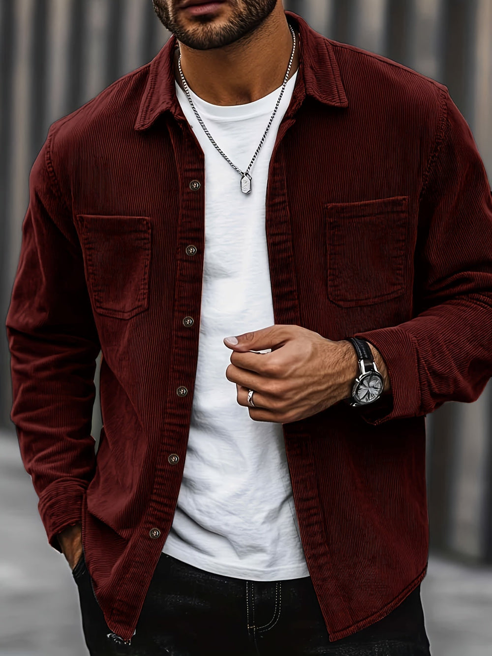 Johan™ Men's Corduroy Shirt Jacket - Stylish & Versatile Outerwear for Every Season