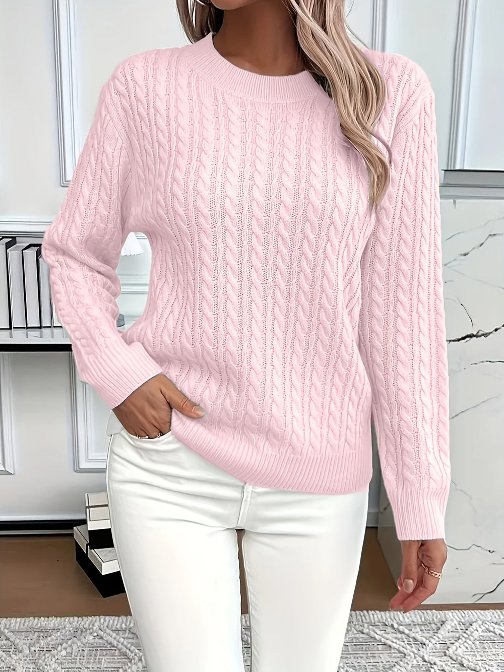Nadia™ - Lässiger Damen Strickpullover für Freizeit & Alltag – Bequem, Stylisch und Vielseitig