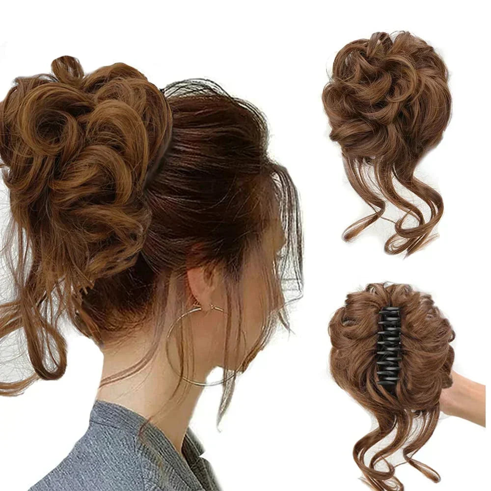Kalsten | Curly Hair Bun – Clip-in Hair Piece with Volume and Natural Look