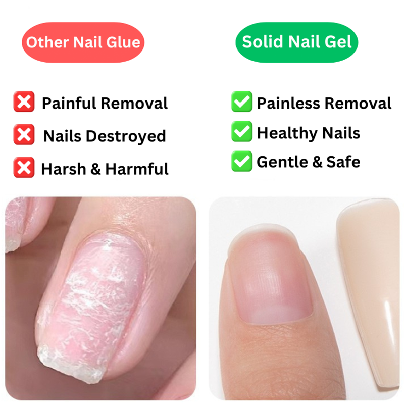 Nagelkleber-Gel – Starker Halt für Press-On- und Kunstnägel | Langanhaltende, Schnelltrocknende Formel