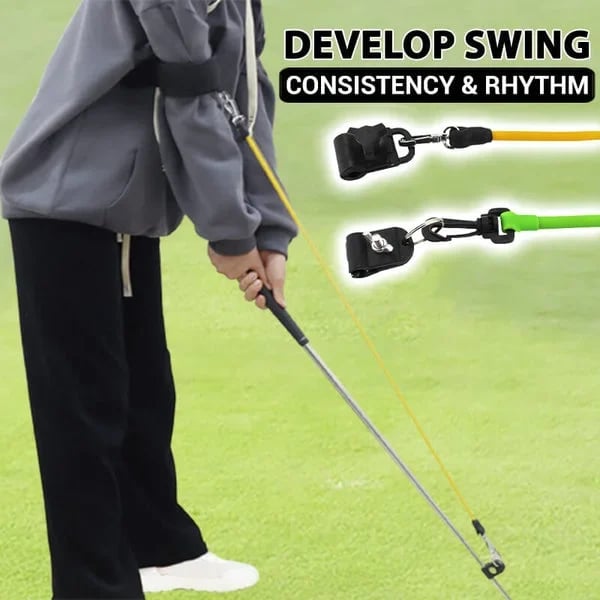 Golf Swing Trainer – Resistance Band, Latex for Posture & Putting Accuracy