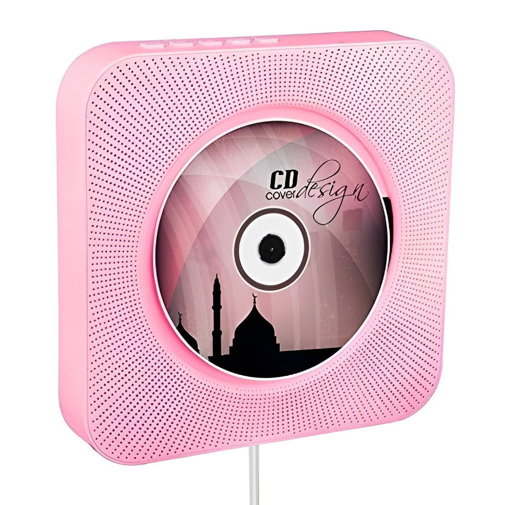 Wall-Mounted Bluetooth CD Player & Wireless Speaker System - Stylish Home Audio Solution