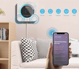 Wall-Mounted Bluetooth CD Player & Wireless Speaker System - Stylish Home Audio Solution