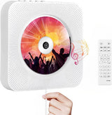 Wall-Mounted Bluetooth CD Player & Wireless Speaker System - Stylish Home Audio Solution
