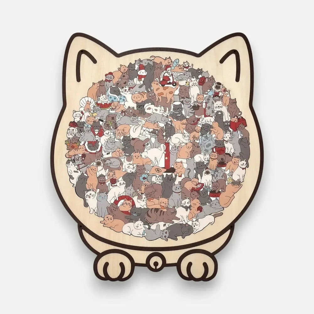 Enhanced Product Title: "Holzpuzzle Katze – 135 Teile, Katzenförmiges Puzzlebrett für Kinder und Erwachsene, Fördert Kreativität und Motorik" 

This title includes relevant keywords while providing additional context about the product's benefits, making i