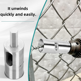 9-Gauge Wire Twister Drill Attachment – Hardened Steel, Triangular Shank & Fence Tool