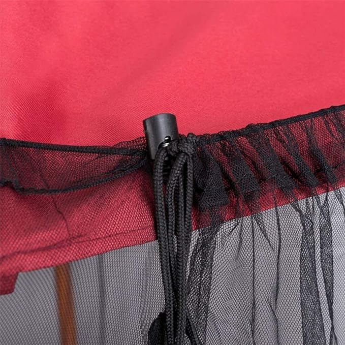 Patio Umbrella Mosquito Net – Ø335cm, Zippered, Fits 229–299cm Umbrellas