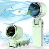 Portable Handheld Fan – USB-C Rechargeable, 5 Speeds & 180° Adjustable Tilt