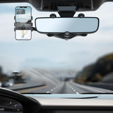 Rearview Mirror Phone Mount – 360° Rotating, Extendable & Fits Phones up to 16.5cm