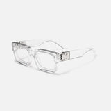 Unisex Square Sunglasses – Polarized Lenses, Metal Hinge Detail & Oversized Frame