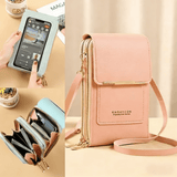 Touchscreen Phone Crossbody Bag – Waterproof Window, Anti-Theft, Adjustable Strap