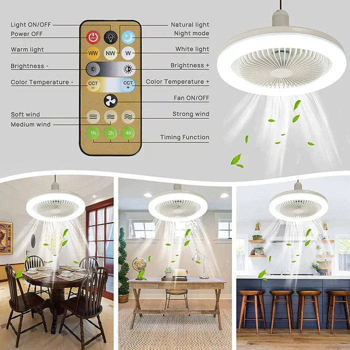 Enhanced Product Title: **CoolLight Ceiling Fan with Integrated LED Light - Modern Design for Home & Office**

This title includes keywords that potential customers might search for while also highlighting the product's features and intended use.