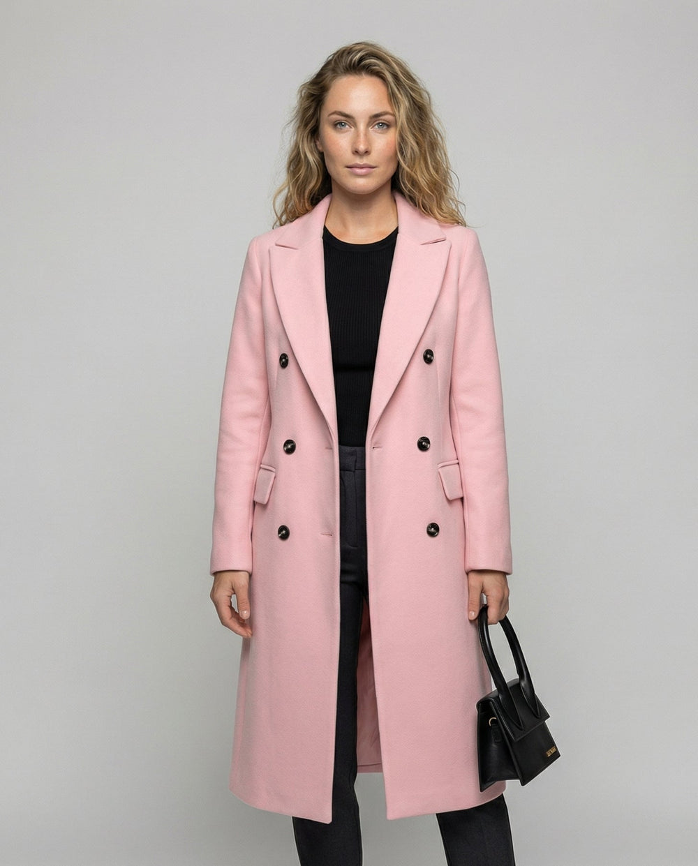 Women's belted trench coat, view 2