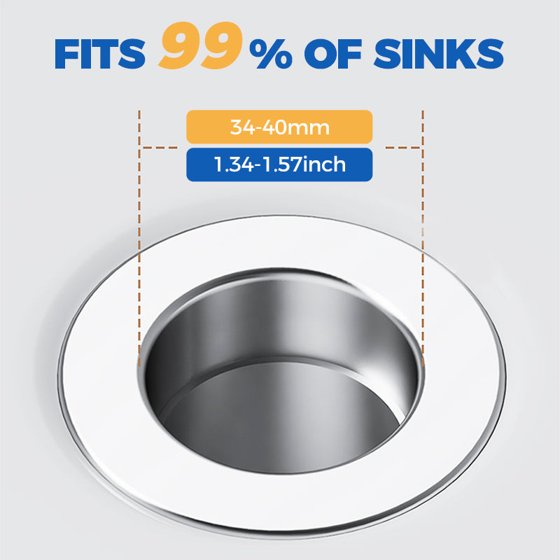 Universal Drain Strainer – Catches Hair & Debris, Tool-Free Fit, Kitchen & Bath