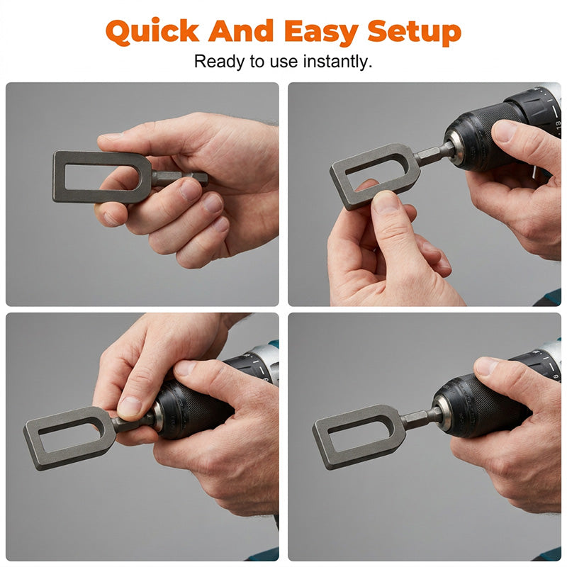 Wire Twisting Tool for Drills – Universal Hex Shank, Hardened Steel