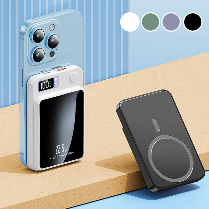 20000mAh Wireless Power Bank – 22.5W Fast Charge, Qi 15W & LED Display