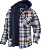 Checked Men's Hoodie with Warm Lining - Ethan