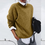 Chiara Classic Crew Neck Sweater for Women - Timeless Style & Comfort