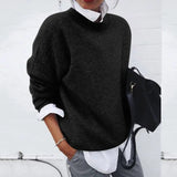 Chiara Classic Crew Neck Sweater for Women - Timeless Style & Comfort