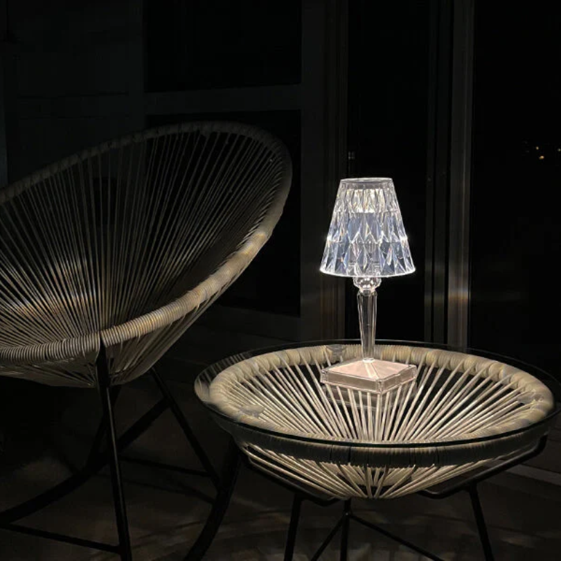 Elegant Crystal Table Lamp - Chic Design by CrystalLuxe | Perfect for Home Decor & Lighting