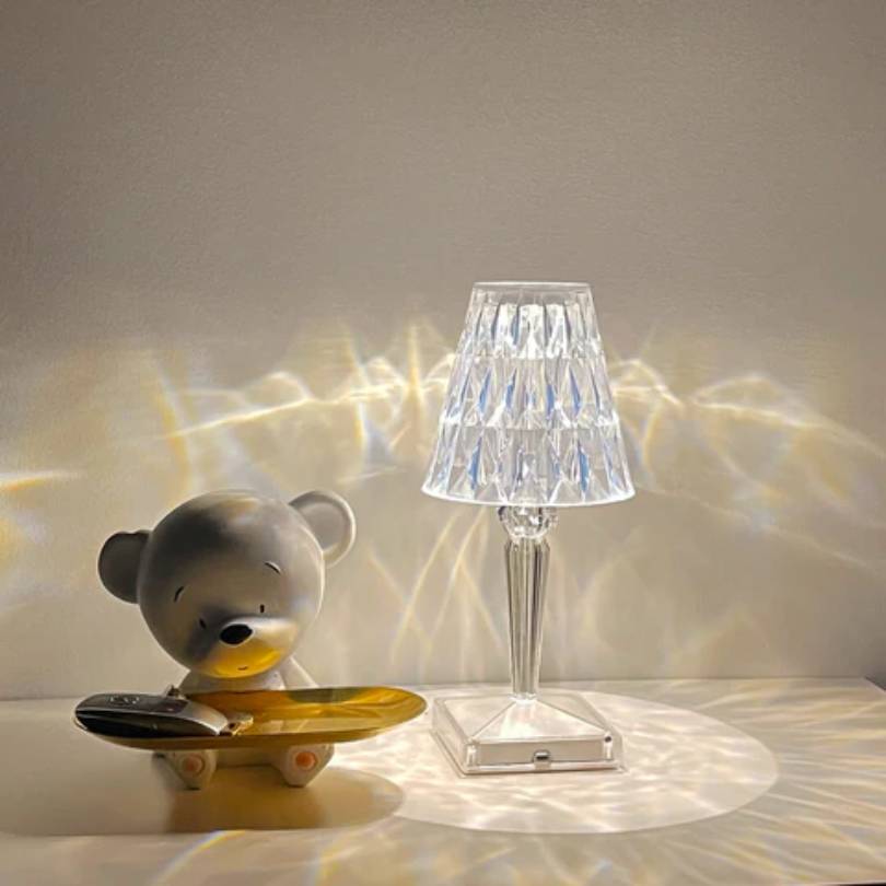 Elegant Crystal Table Lamp - Chic Design by CrystalLuxe | Perfect for Home Decor & Lighting