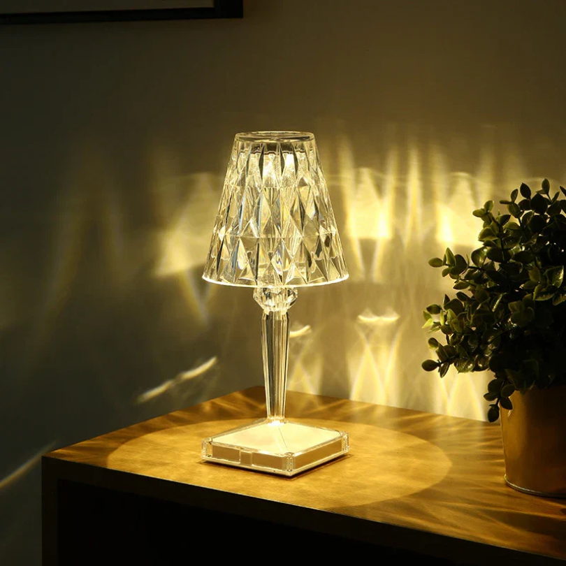 Elegant Crystal Table Lamp - Chic Design by CrystalLuxe | Perfect for Home Decor & Lighting