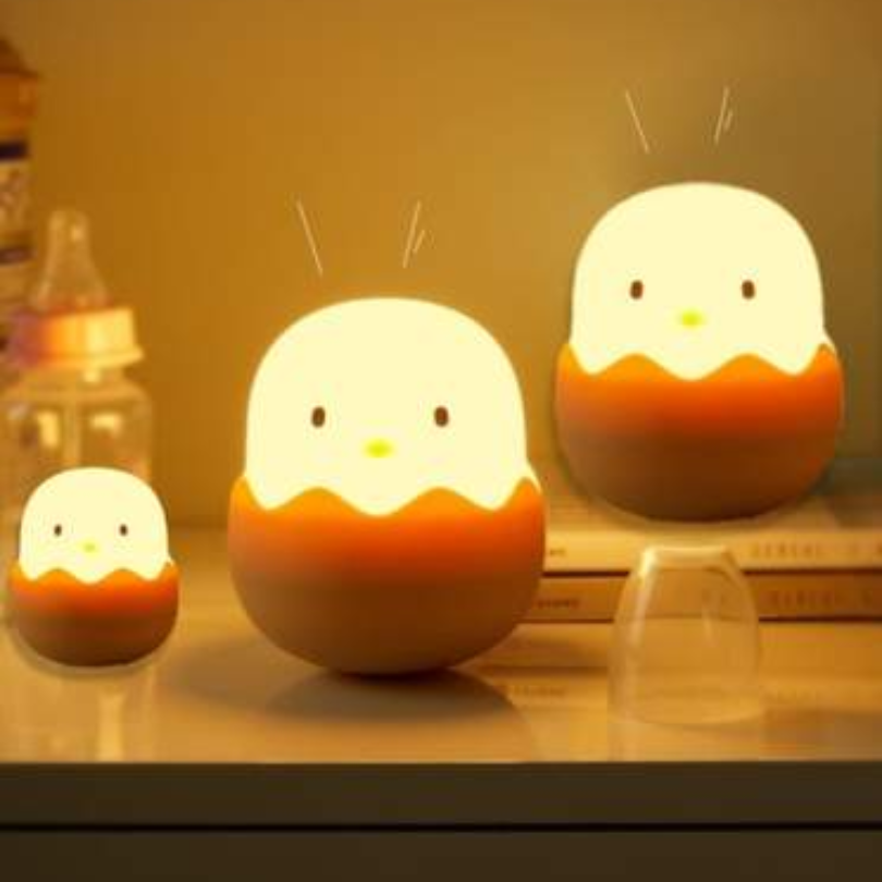 CozyChick Children's Chick Night Light - Soft Glow LED Lamp for Kids' Rooms, Sleep Aid, and Nursery Decor