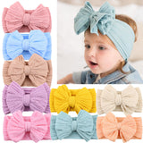 Cute Children's Nylon Headband with Bow - Soft, Stretchy & Comfortable Hair Accessory for Girls
