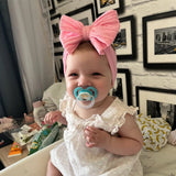Cute Children's Nylon Headband with Bow - Soft, Stretchy & Comfortable Hair Accessory for Girls