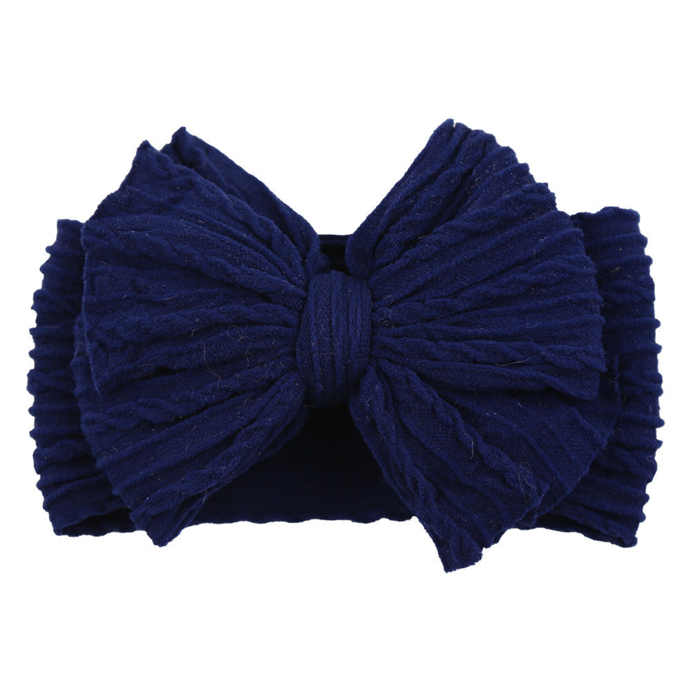 Cute Children's Nylon Headband with Bow - Soft, Stretchy & Comfortable Hair Accessory for Girls