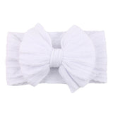 Cute Children's Nylon Headband with Bow - Soft, Stretchy & Comfortable Hair Accessory for Girls