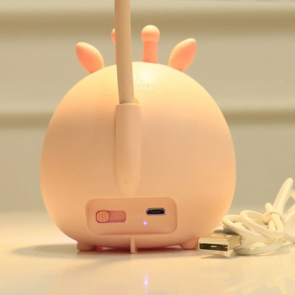 BrightBuddy Children's Eye Protection Reading Lamp & USB Night Light - Safe & Stylish for Kids