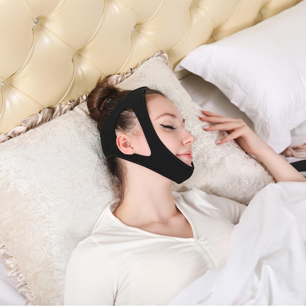 Breathable Neoprene Chin Strap for Snoring Relief – Comfortable Sleep Aid to Reduce Snoring at Night