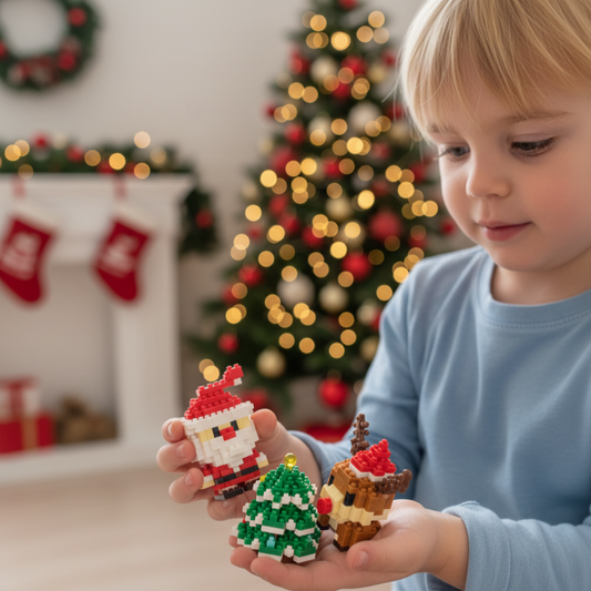 Christmas Building Blocks Set – Kids Family Activity, Multiple Characters